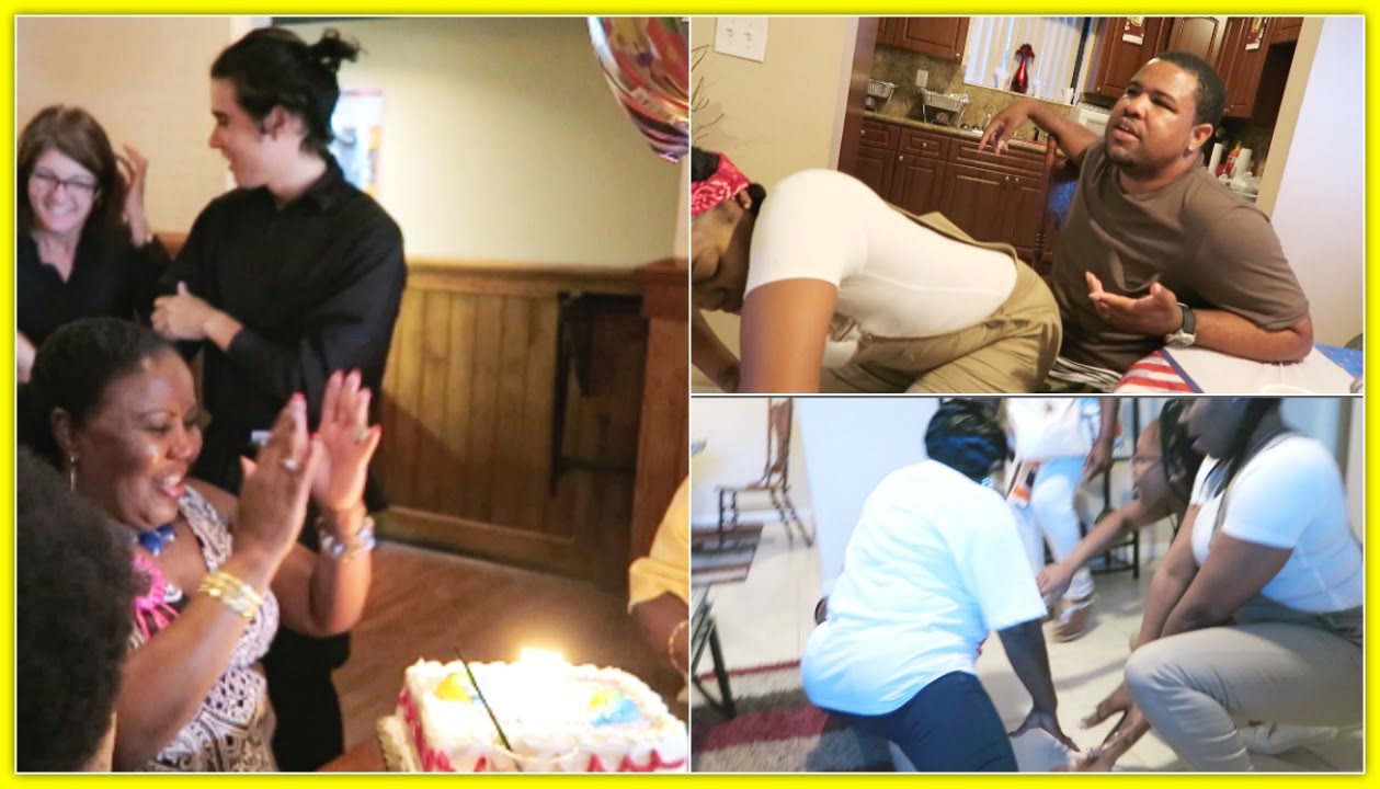 WEEKEND VLOG #45: LETS PARTY| HUSBAND GETS A LAPDANCE| MOM DOES THE SPLITS|  MOTHER IN LAW BDAY - YouTube