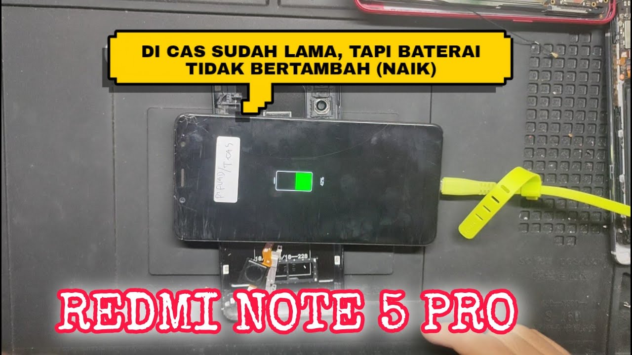 Redmi Note 5 Pro : Ini Penyebab Persentase Baterai Tidak Bertambah