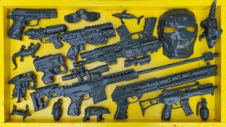 Membersihkan Tembakan Nerf Gun war Gun, Revolver, Gear Light Gun, AK47, MP40, Nerfguns, Sniper Rifle