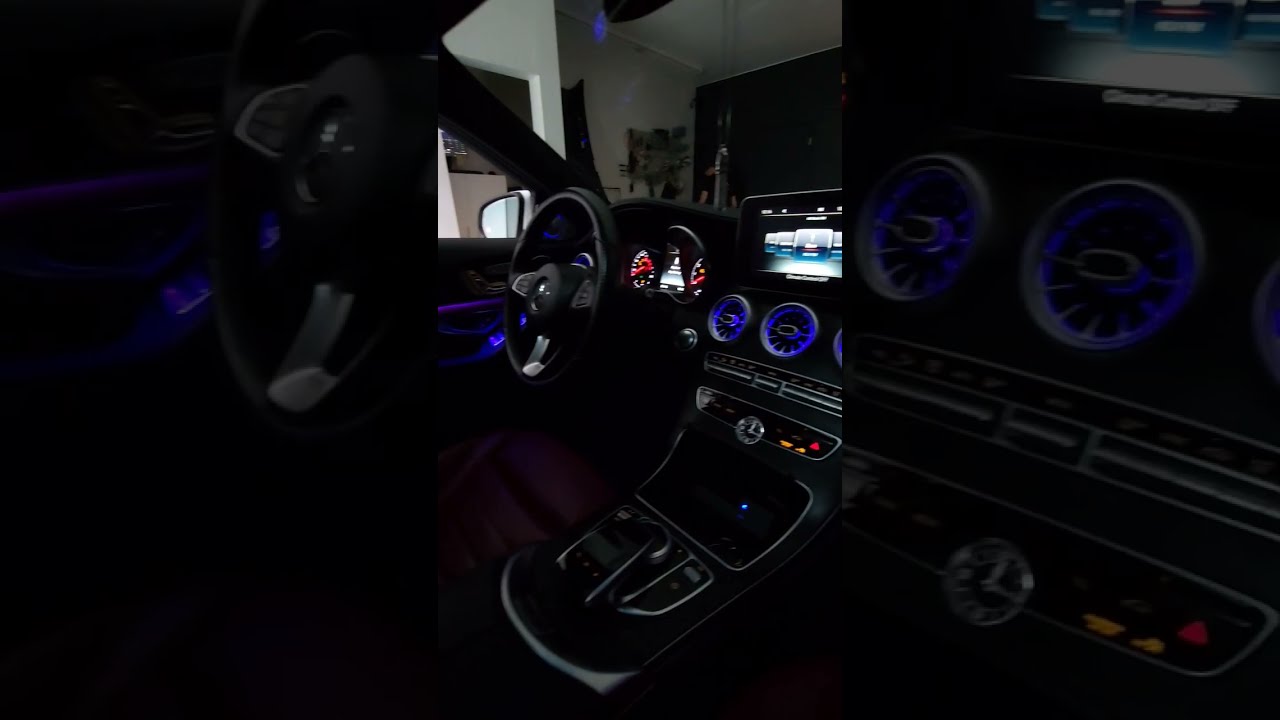 Mercedes Benz C300 2017 Ambient Lighting Shorts Mercedesbenz Car Led Ledlights