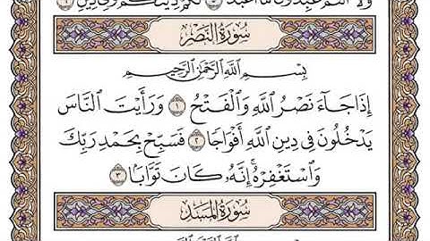 سورة النصر ، القارئ ناصر القطامي 🌺