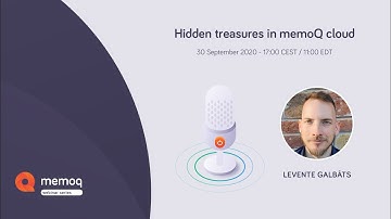 Hidden treasures in memoQ cloud