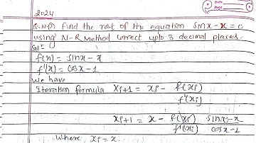 Newton Raphson Method in nepali,UNIT-2|Numerical methods in nepali|PU,POU,TU|non linear equation
