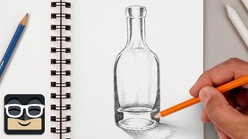 How to Draw a Realistic Bottle | Step by Step Art Lesson for Beginners