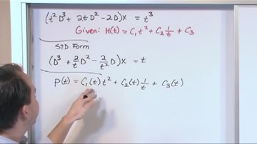 Lesson 22 - Non-Homogeneous ODEs Method Of Variation Of Parameters, Part 4