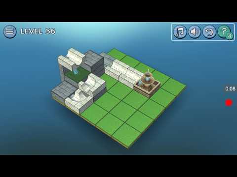 Flow water fountain 3D puzzle basic walkthrough level 36