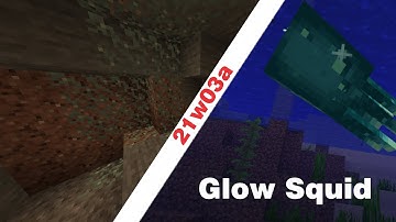 Glow Squid Finally Added!!! Neon Signs, Glowing Lichen, Glowing Item Frames!!! (21w03a Snapshot)