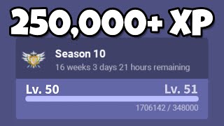 How To Gain 250,000+ XP PER HOUR in Season X.. (Roblox Bedwars)