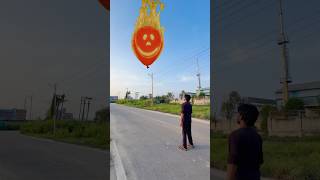 Balloon se bana hua bhoot😁😁 #trendingshorts #viralvideo #funny #shortsfeed #entertainment