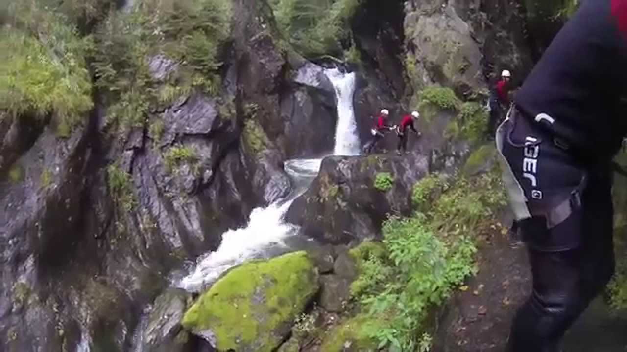 Canyoning und Rafting Extrem im Ötztal Österreich Auerklamm