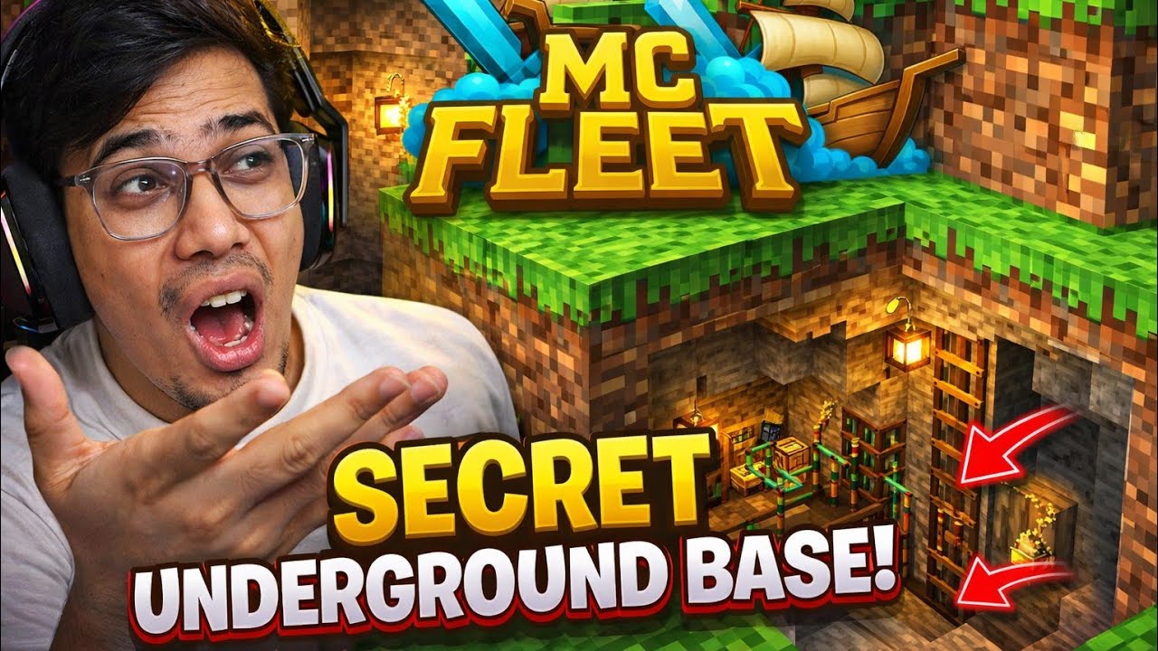 I Build A Secret Base In Mc fleet Server [ Part - 10 ] Mobile gameplay ...