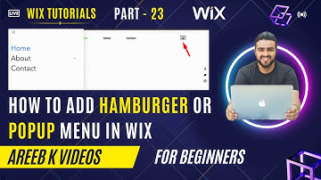 How To Add Hamburger Menu In Wix or Popup Menu in Wix | Wix Menu | Header Menu | Areeb K Videos