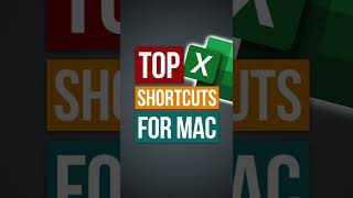 top excel shortcuts for mac #shorts