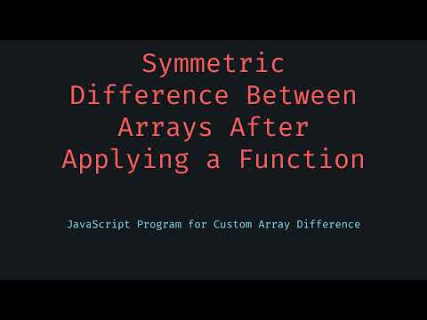 Symmetric Difference with