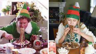 Eating Buddy the ELF foods for 24 hours