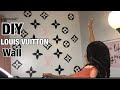 DIY Louis Vuitton Wall (Affordable/ No paint) |Brianna Faith