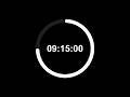 9 Hour 15 Min Study Timer | Minimalist Focus Countdown