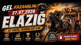 27 Temmuz 2026 Pazartesi Elazığ At Yarışı Tahminleri At Yarışı Yorumları