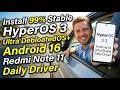Install HyperOS 3.3 Ultra DebloatedOS+ A16 ON Redmi Note 11
