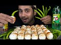 30 boiled egg eating challenge with 30 green chilli 