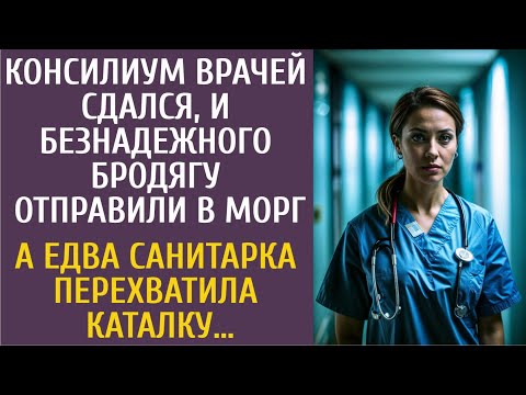 Видео: Консилиум врачей сдался, и безнадежного бродягу повезли в морг… А едва санитарка перехватила каталку