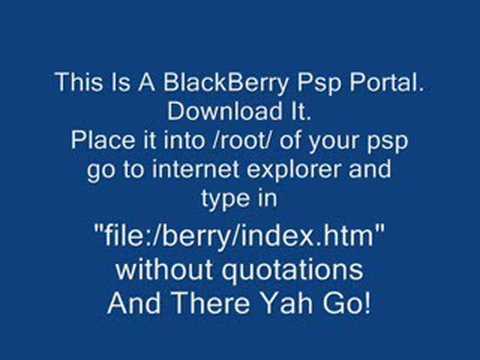 BlackBerry Portal For Psp.P-Berry.