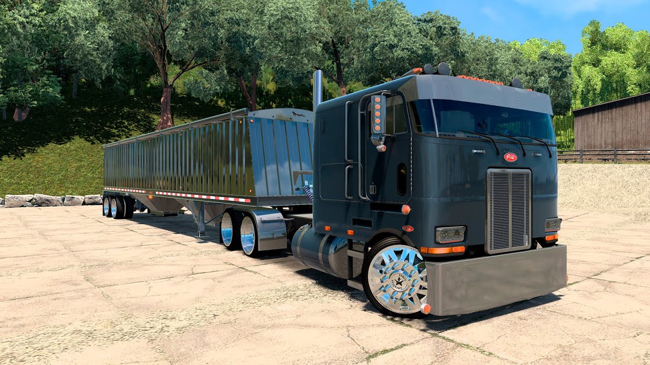 Hermoso Peterbilt 362 para ATS 1.45 en el Mapa De COLOMBIA Real Map ...