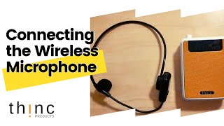 How to connect the wireless FM microphone