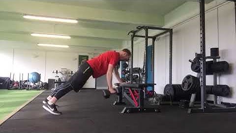 Unsupported single arm row demo