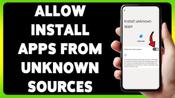 How To Allow Install Apps From Unknown Sources On Android 2025 | Enable Unknown Sources Installation