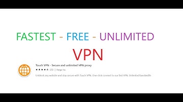 The fastest, free and unlimited VPN - Touch Vpn