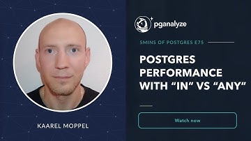 A surprising performance problem with single-element lists for IN vs ANY