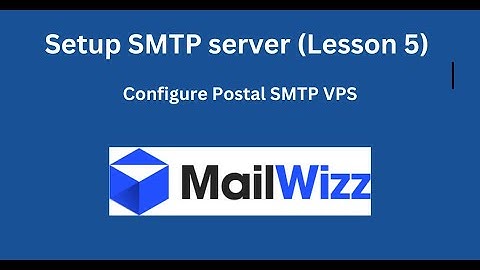 Configure VPS server for postal SMTP Installation.