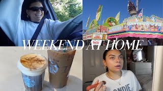 WEEKEND AT HOME: chit chat grwm for the airport, family visit, pumpkin season, county fair & more!