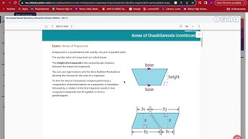 Geometry 11.1 Areas of Quadrilaterals
