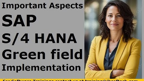 SAP S4HANA Greenfield Implementation  New Version 2024