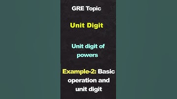 Unit Digit Problem-2 #gre #maths #greprep