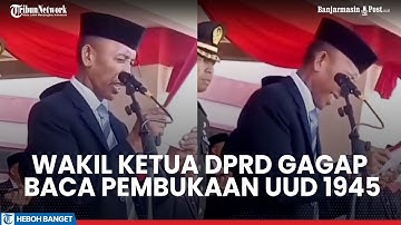 Momen Wakil Ketua DPRD Pasangkayu Gagap dan Tertawa Baca Pembukaan UUD 1945, Sempat Dibantu Staf