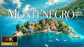 FLYING OVER MONTENEGRO (4K Video UHD)  Calming Music With Beautiful Nature Video For Relaxation