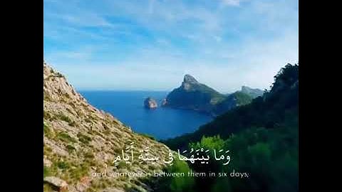 #إستمع_بقلبك "سورة السجدة" ٣٢ , الآية (٤) بصوت القارئ الشيخ عبد الرحمن مسعد .