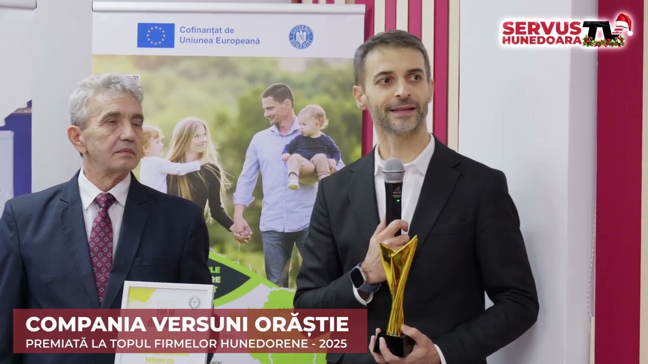 COMPANIA VERSUNI ORĂȘTIE PREMIATĂ LA TOPUL FIRMELOR HUNEDORENE - 2025