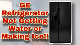 How to Fix GE Refrigerator Water and Ice NOT WORKING! | Loud Rattling Noise | Model GSE25GGHECBB by DIY Repairs Now 1,459 views 9 months ago 12 minutes, 6 seconds