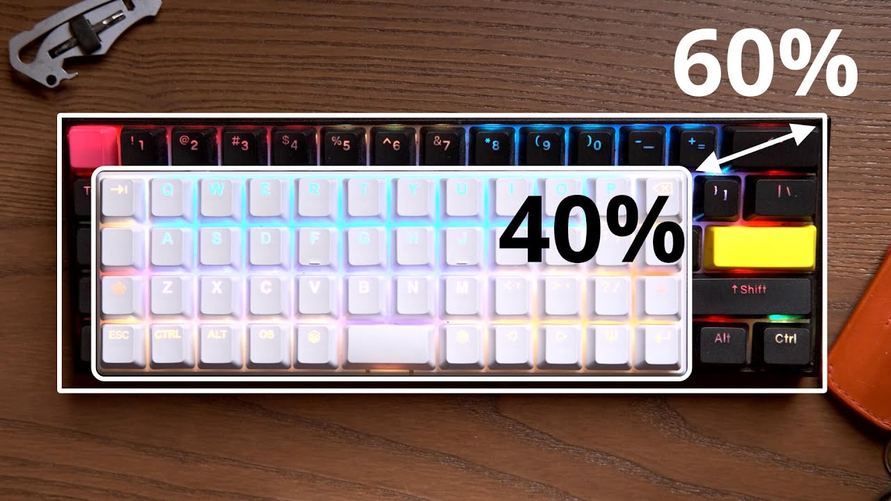 Mechanical Keyboard Size Comparison: 60% vs 40% 