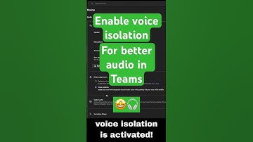 Boost Your Call Quality! 🔊 Enable Voice Isolation in Microsoft Teams