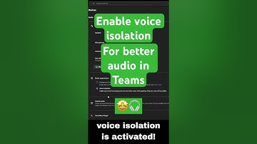 Boost Your Call Quality! 🔊 Enable Voice Isolation in Microsoft Teams