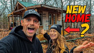 Did We BUY THE CROCKERS Off Grid TINY HOUSE? The Building Begins!