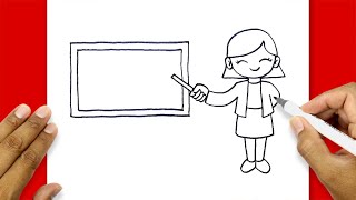 how to draw a teacher teaching how to draw a teacher teaching students
