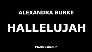 Alexandra Burke - Hallelujah - Piano Karaoke [4K]