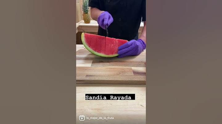 Corte de sandía
