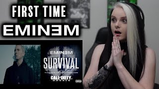 FIRST TIME listening to EMINEM - Survival REACTION